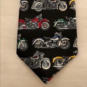 Black Motorcycle Tie